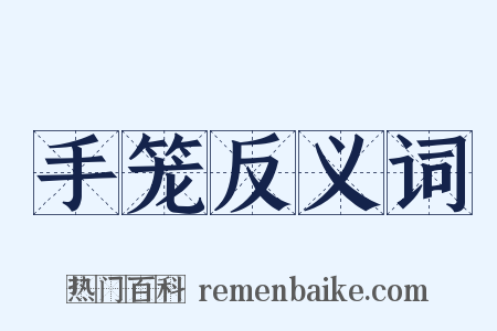 手笼反义词是什么意思的图片